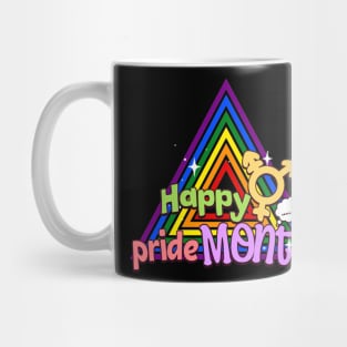 happy month//retro colorfull v1 Mug